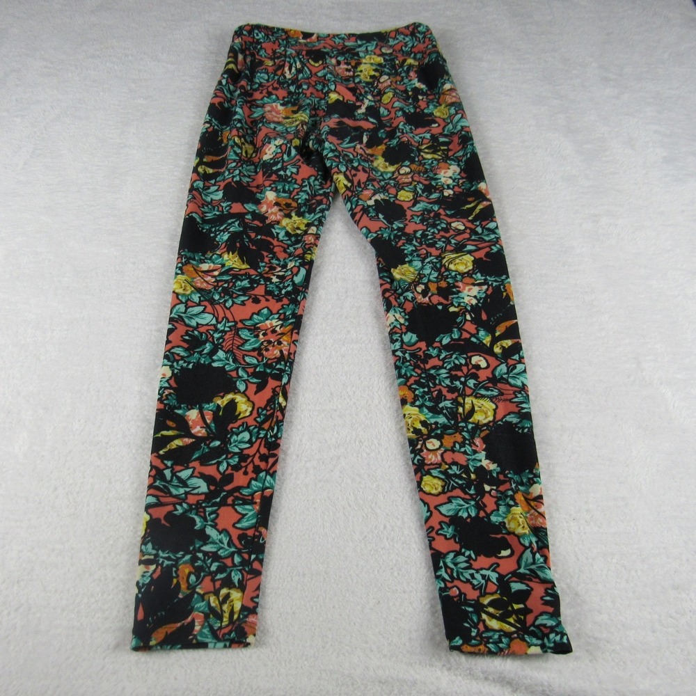 LuLaRoe Leggings Women's One Size Multicolor Floral Print Soft Stretch